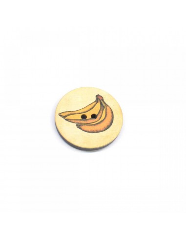 Botón madera plátano